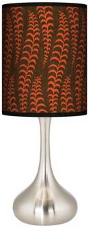 Stacy Garcia Fancy Fern Coral Giclee Kiss Table Lamp K3334 K9850