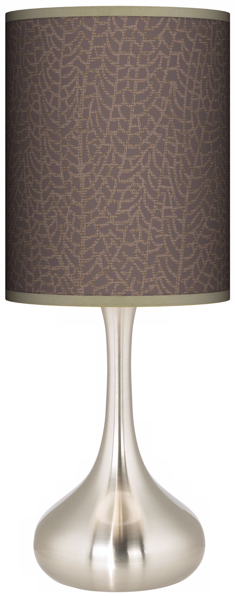Stacy Garcia Seafan Taupe Giclee Kiss Table Lamp