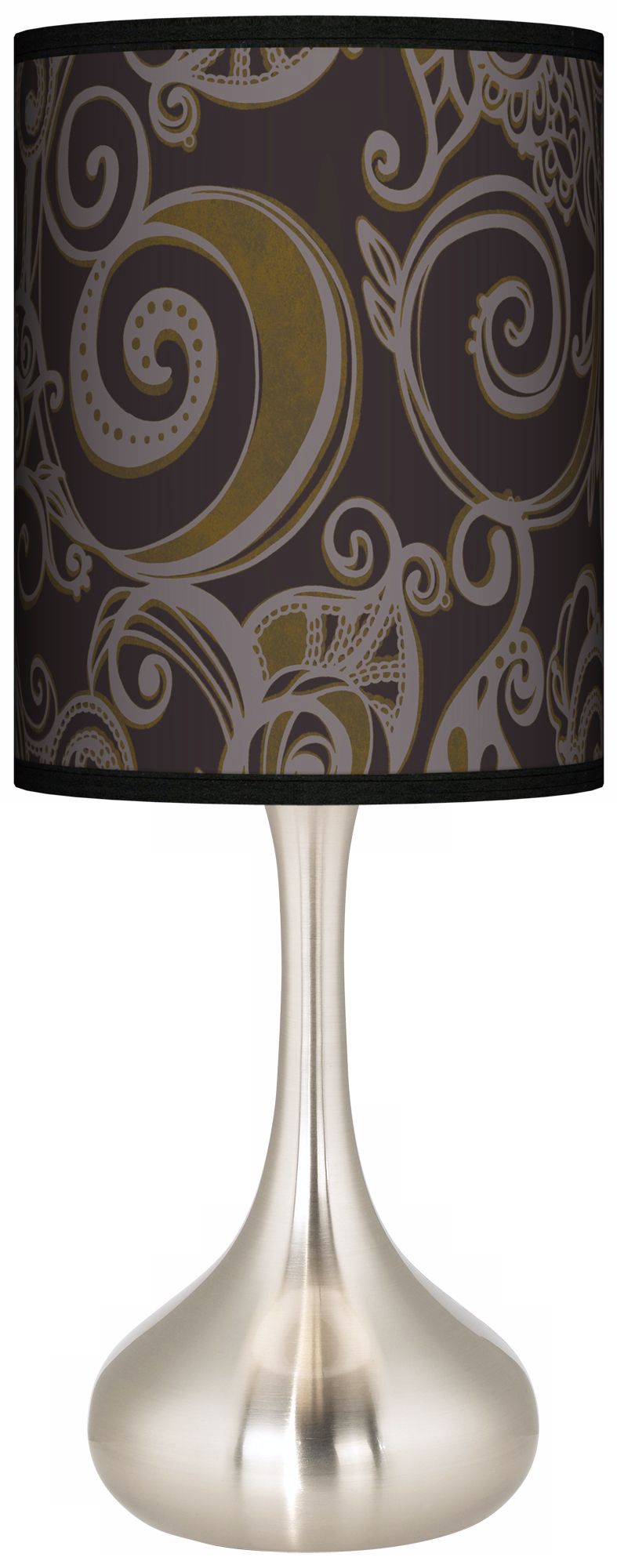 Stacy Garcia Ornament Metal Giclee Kiss Table Lamp