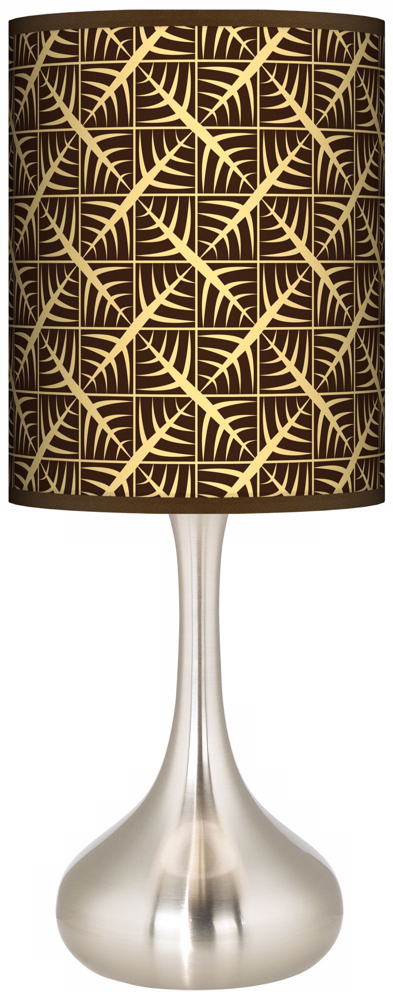 Tan Wailia Giclee Kiss Table Lamp