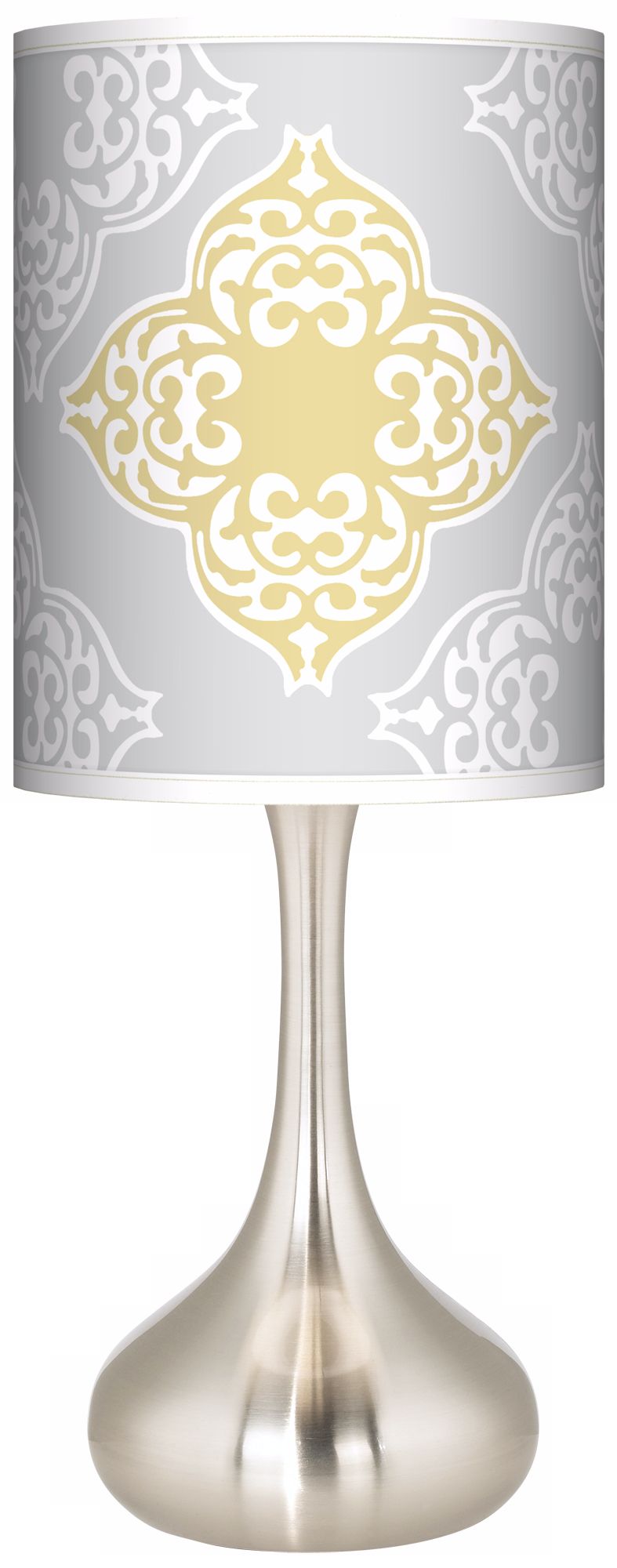 Aster Grey Giclee Kiss Table Lamp