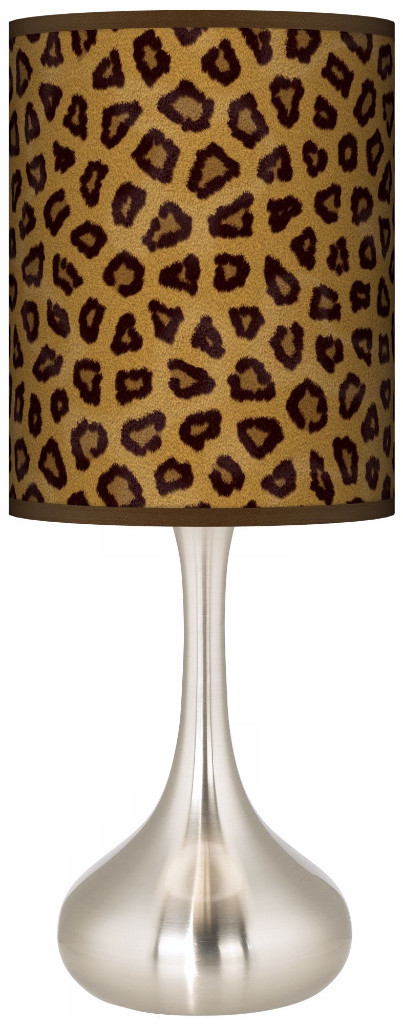 Safari Cheetah Giclee Kiss Table Lamp