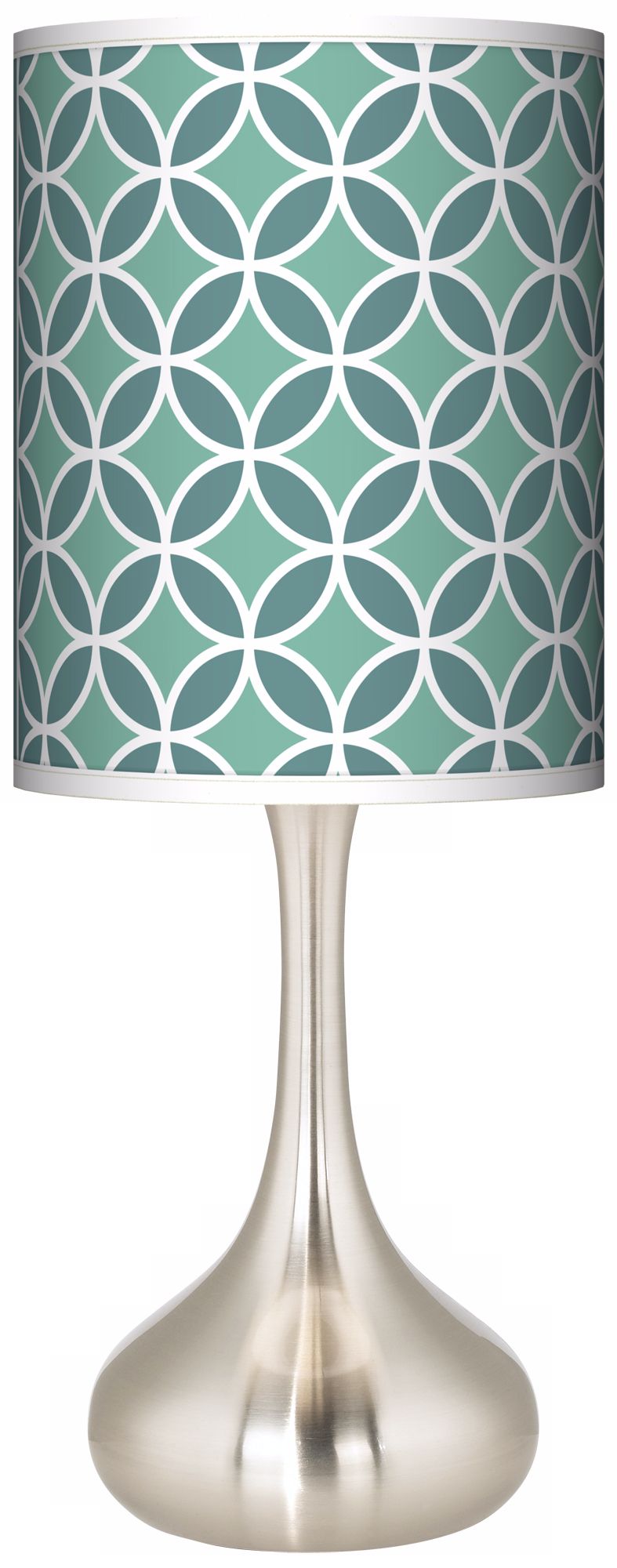 Aqua Rings Giclee Kiss Table Lamp
