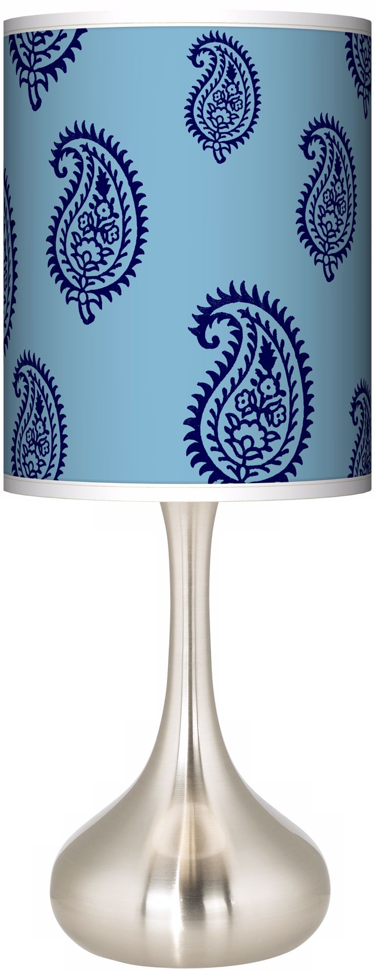 Paisley Rain Giclee Kiss Table Lamp