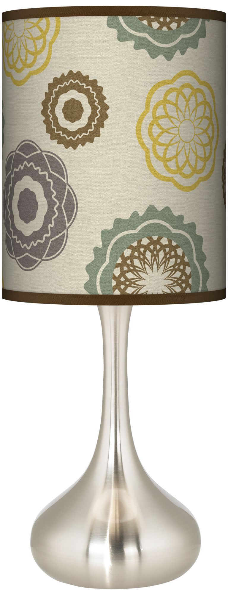 Ornaments Linen Giclee Kiss Table Lamp