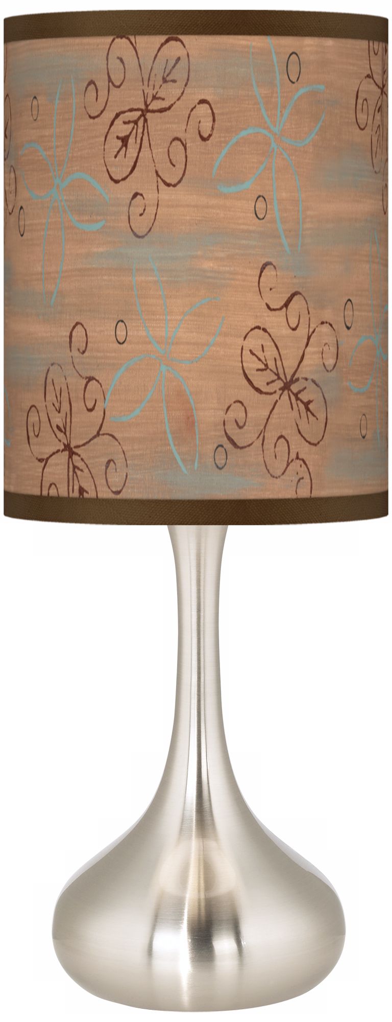 Cedar Lake Brushed Steel Kiss Table Lamp