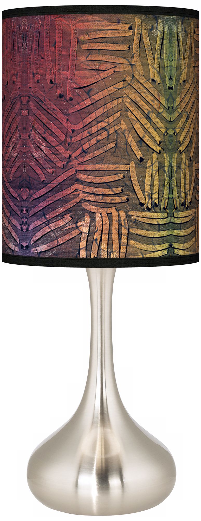 Autumn Fractals Giclee Kiss Table Lamp