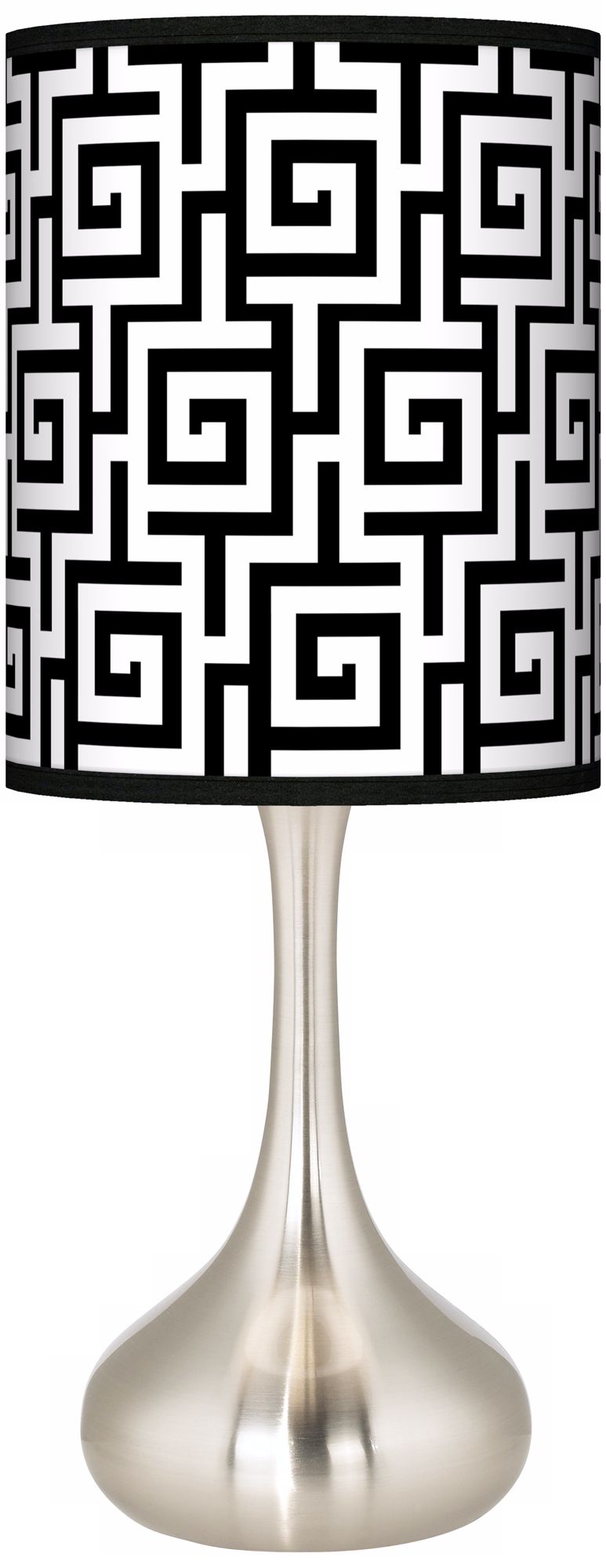 Greek Key Giclee Kiss Table Lamp