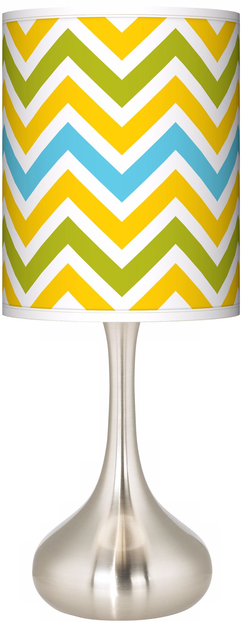 Citrus Zig Zag Giclee Kiss Table Lamp