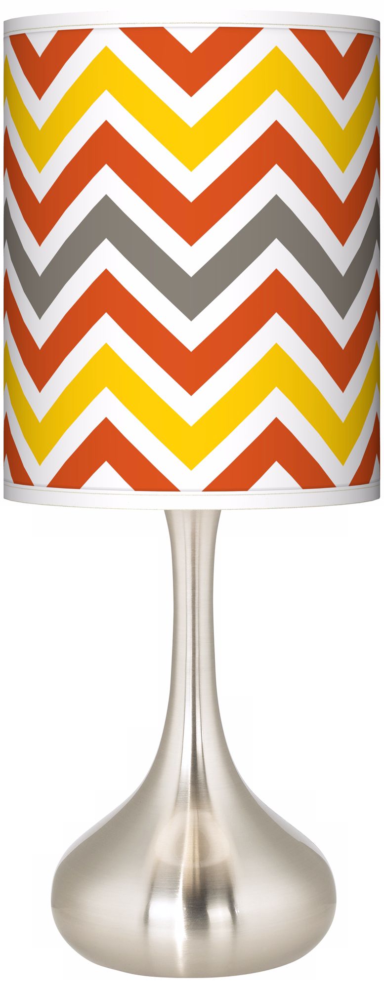 Flame Zig Zag Giclee Kiss Table Lamp