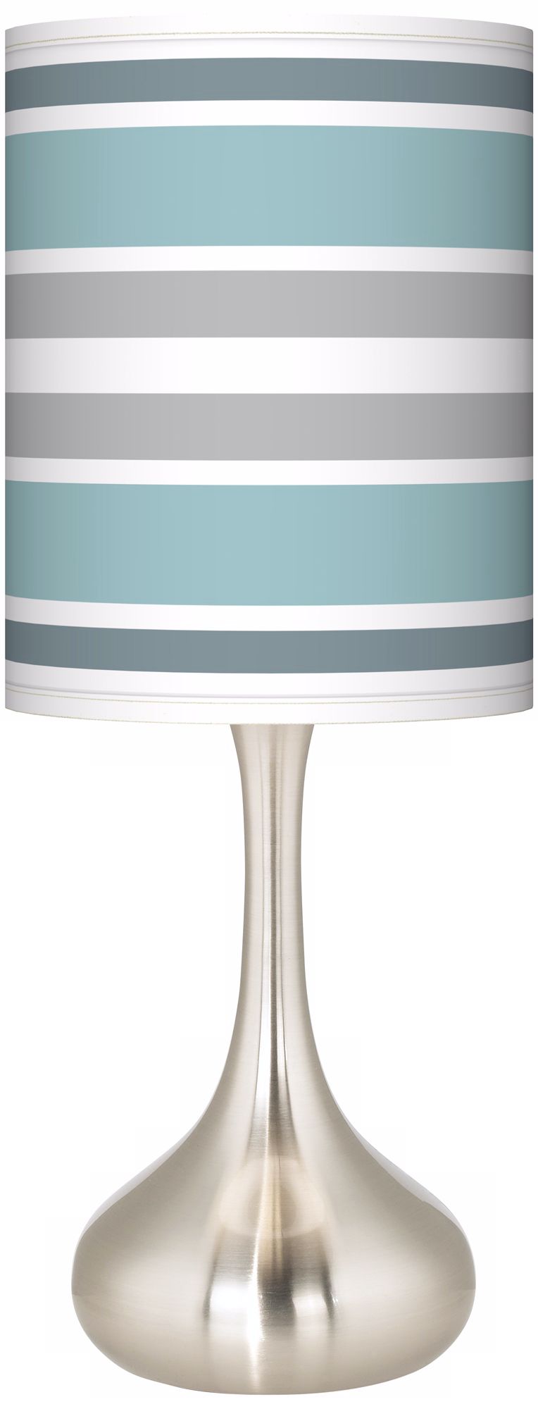 Multi Color Stripes Giclee Kiss Table Lamp