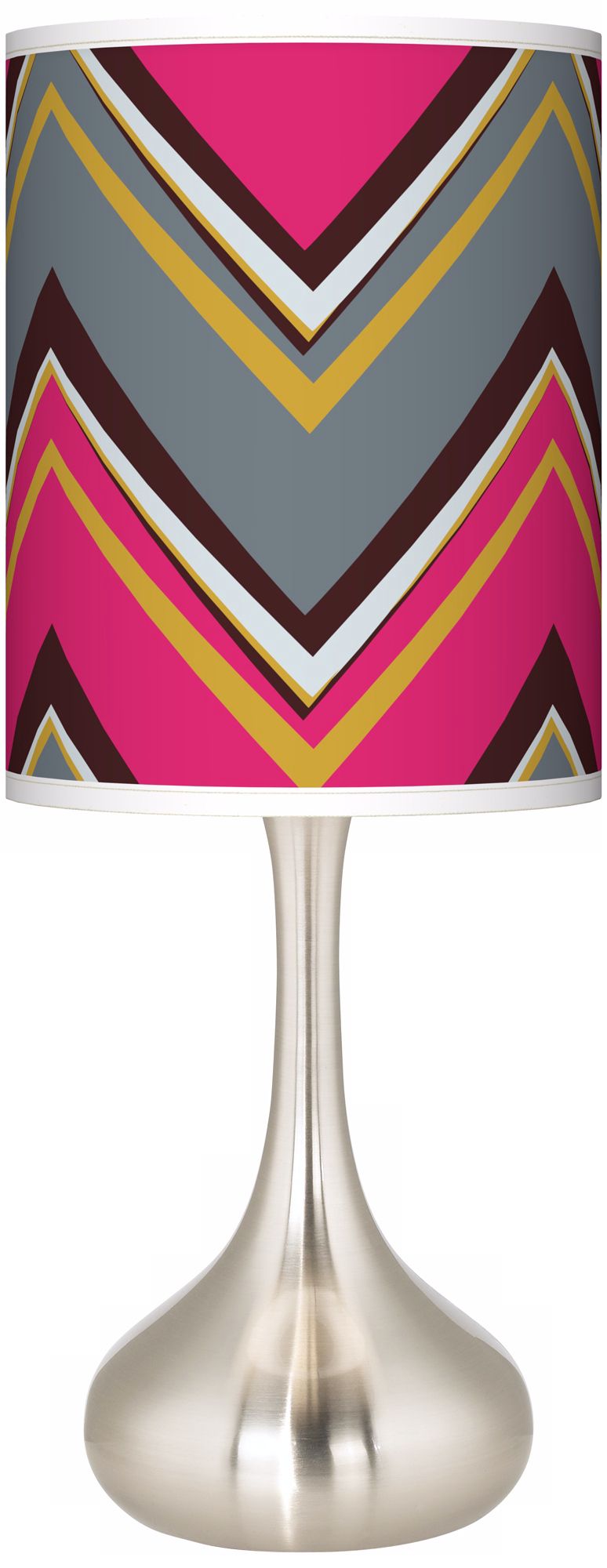 Stacy Garcia Chevron Pride Pink Giclee Kiss Table Lamp