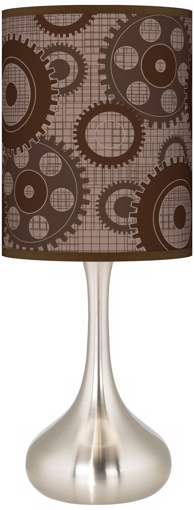 Industrial Gears Giclee Kiss Table Lamp