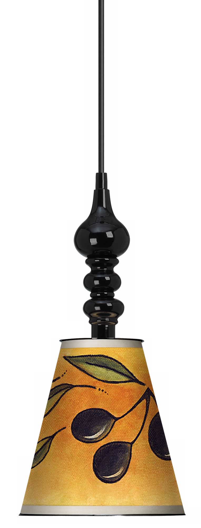 Kavala Olive 7 1/2" Wide Black Mini Pendant