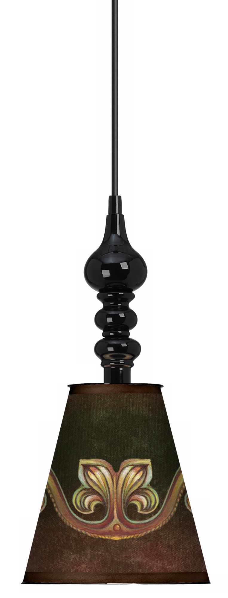 Black San Chias 7 1/2" Wide Black Mini Pendant