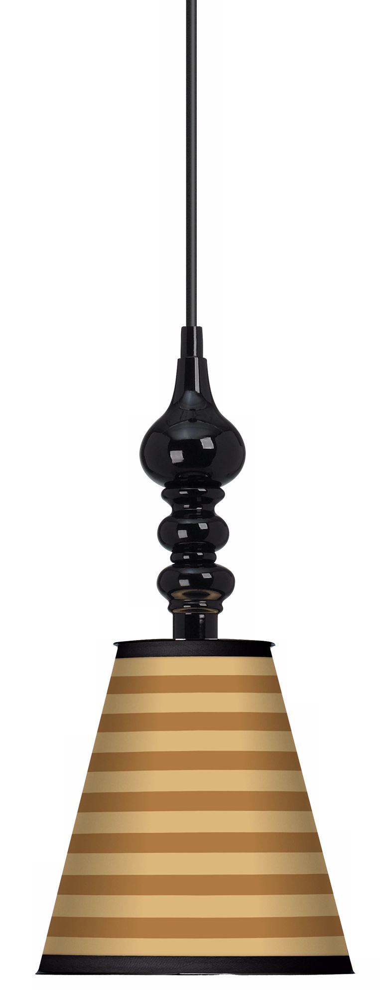 Butterscotch Parallels 7 1/2" Wide Black Mini Pendant