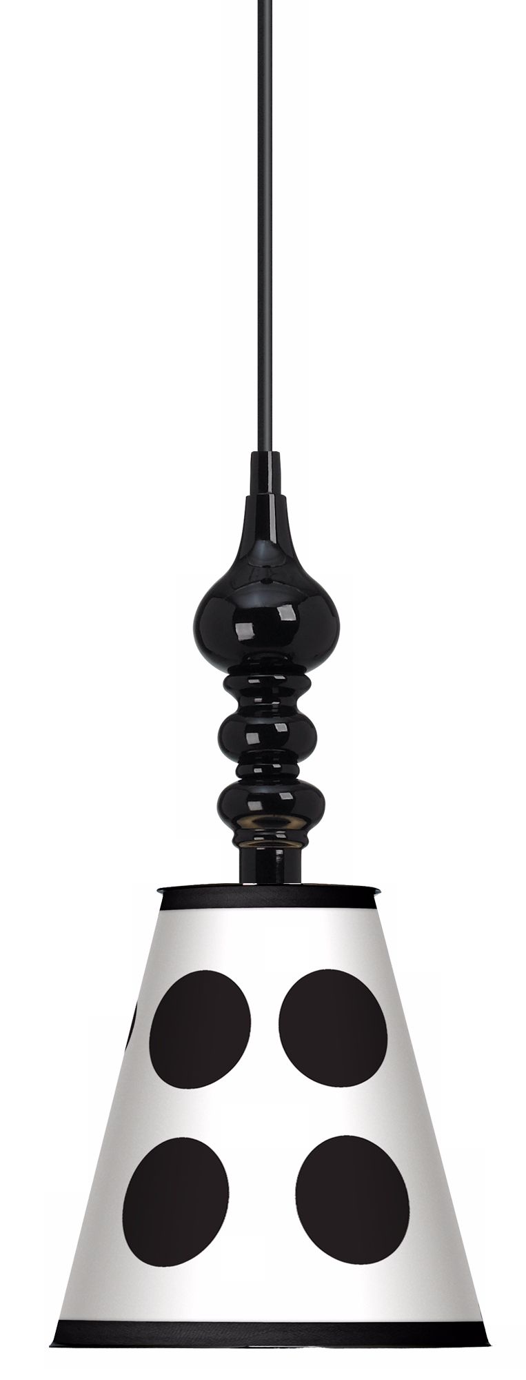 Black Orbs 7 1/2" Wide Black Mini Pendant