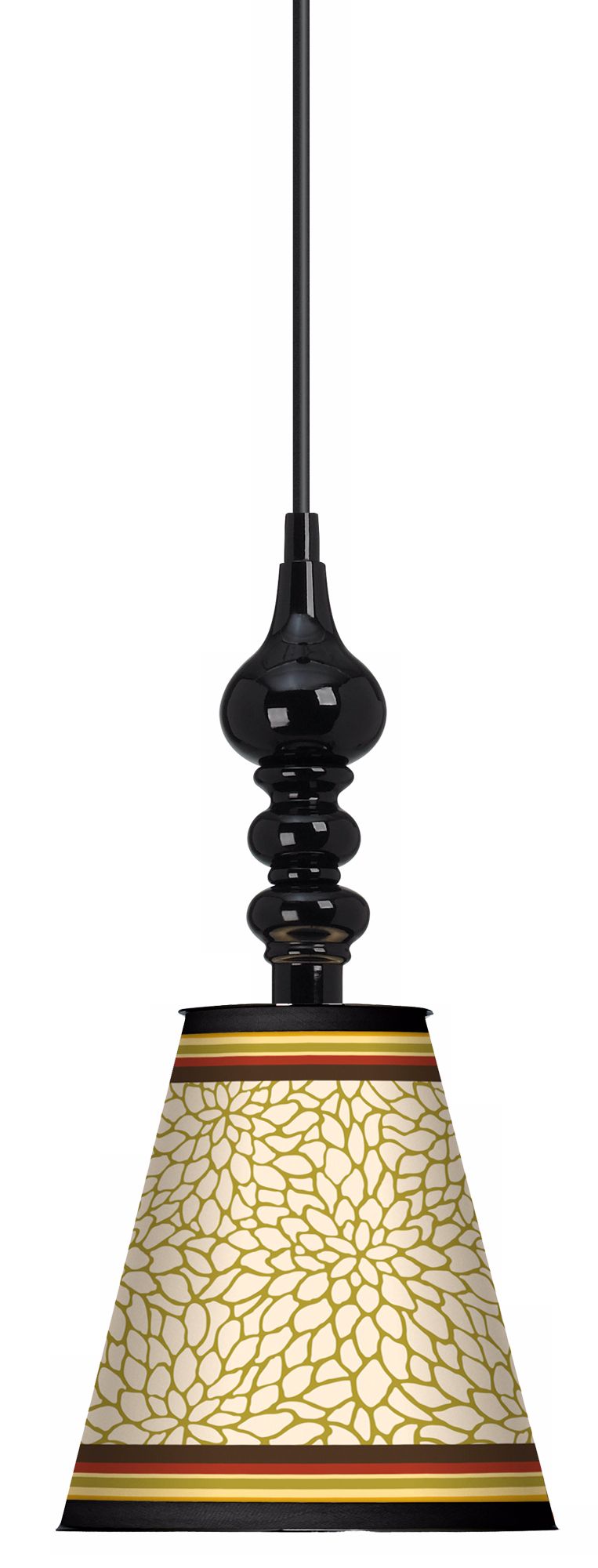 Stacy Garcia Spice Dahlia 7 1/2" Wide Black Mini Pendant