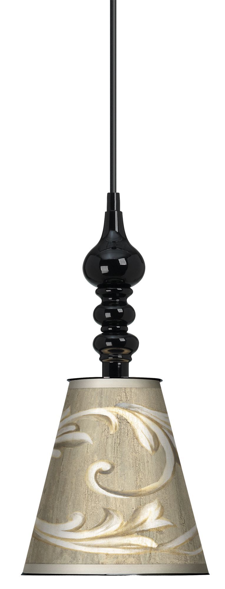 Laurel Court Black Finish 7 1/2" Wide Mini Pendant
