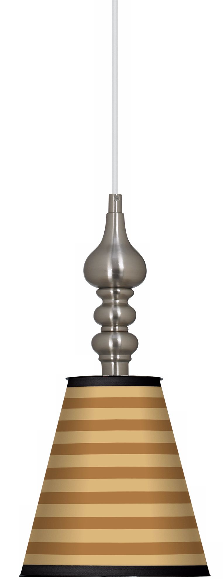 Butterscotch Parallels 7 1/2" Wide Brushed Steel Pendant