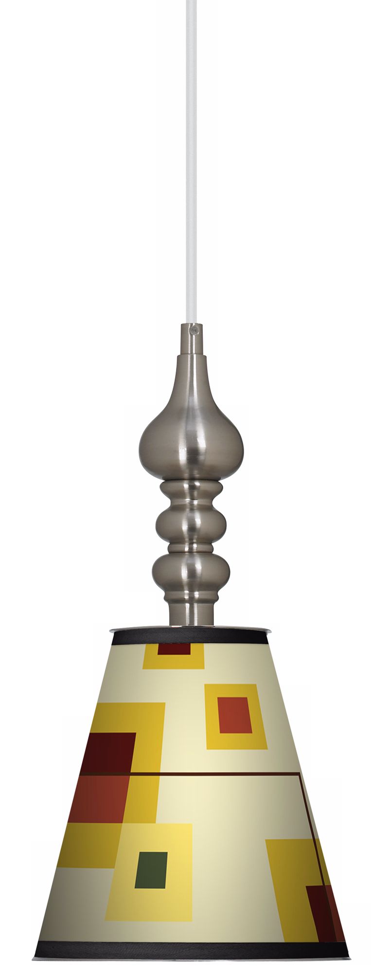 Windows 7 1/2" Wide Brushed Steel Mini Pendant