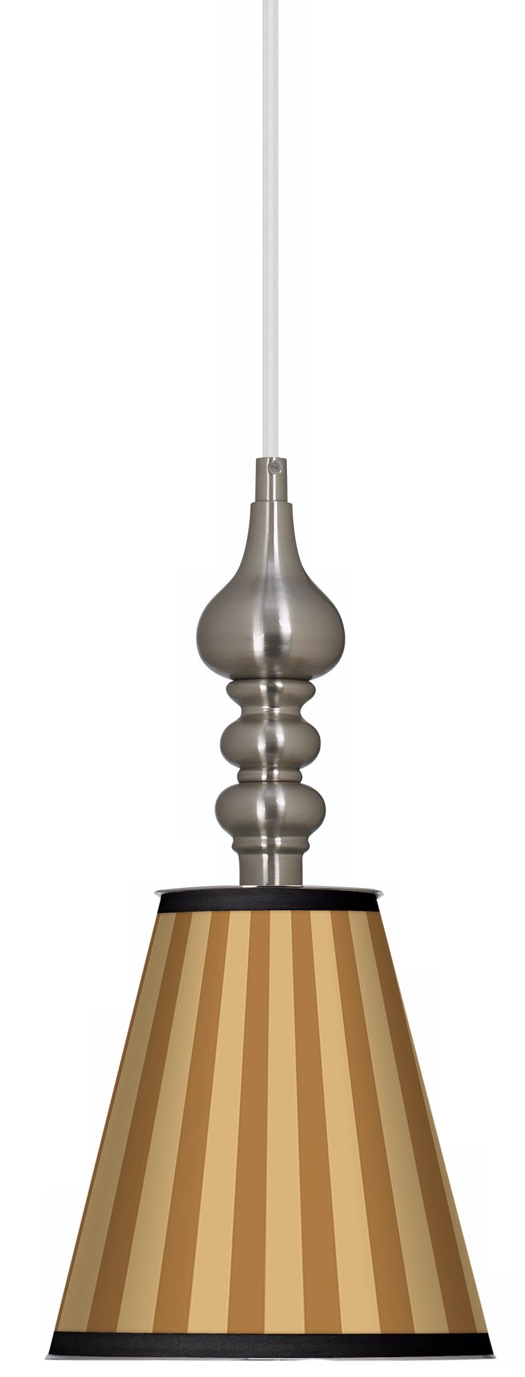 Butterscotch Vertical 7 1/2" Wide Brushed Steel Mini Pendant