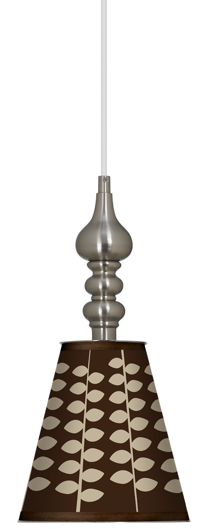 Hi Fi 7 1/2" Wide Brushed Steel Mini Pendant