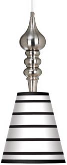 Black Parallels 9 14 Wide Brushed Steel Pendant Light K3340 K7948