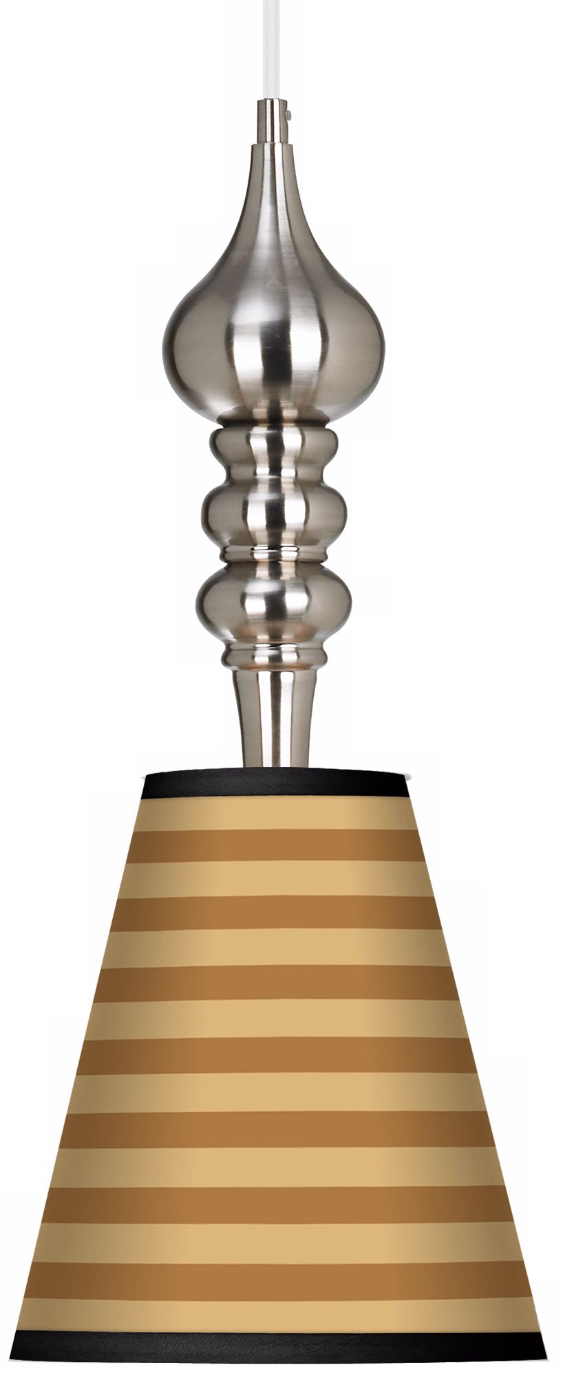 Butterscotch Parallels 9 1/4" Wide Brushed Steel Pendant