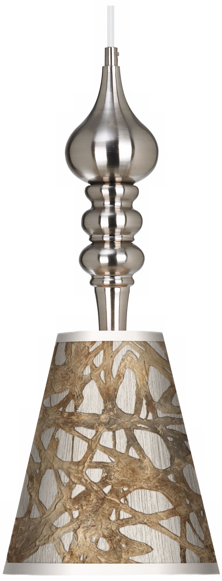 Organic Nest Brushed Steel 9 1/4" Wide Mini Pendant