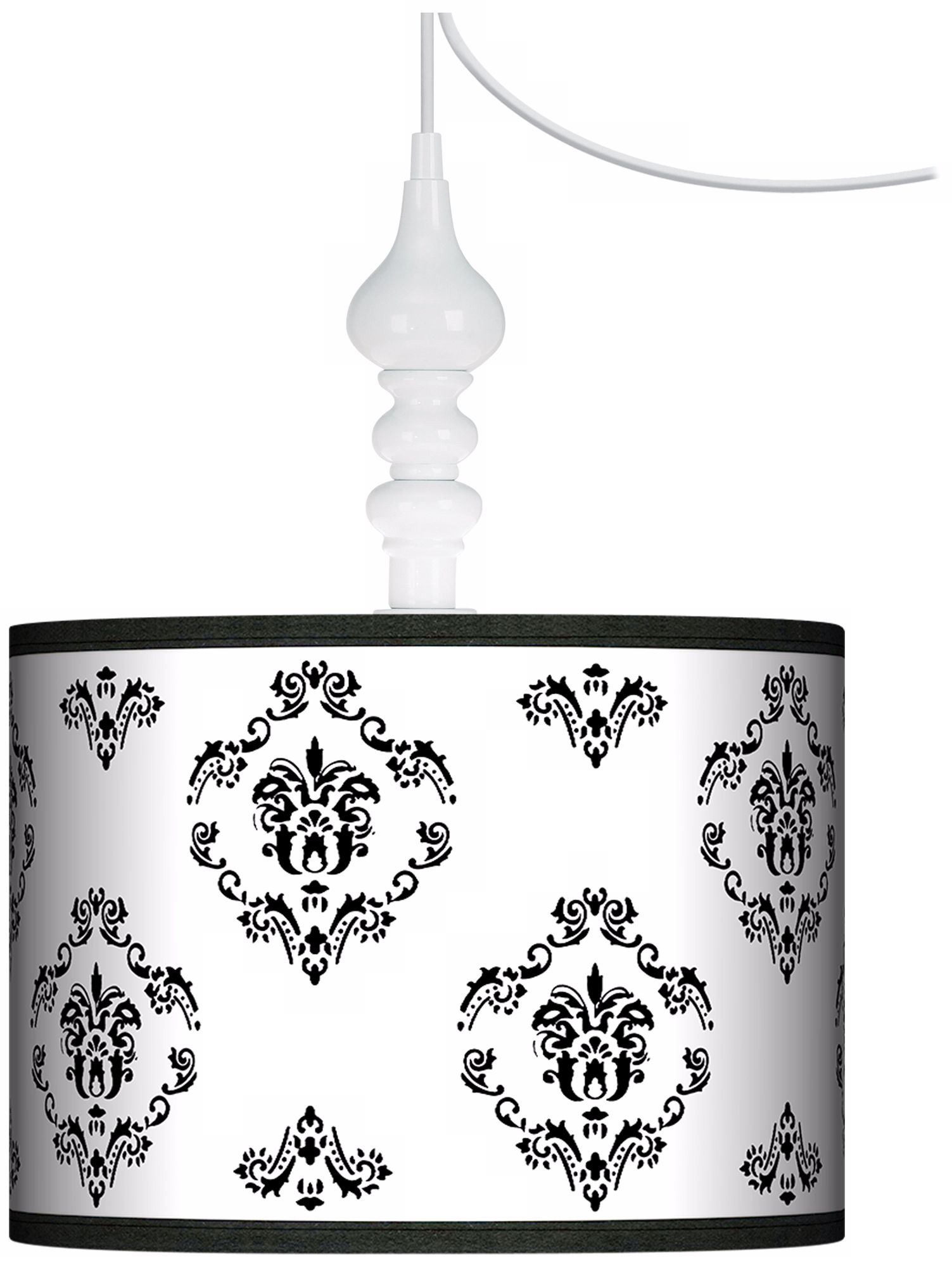 French Crest 13 1/2" Wide White Swag Chandelier