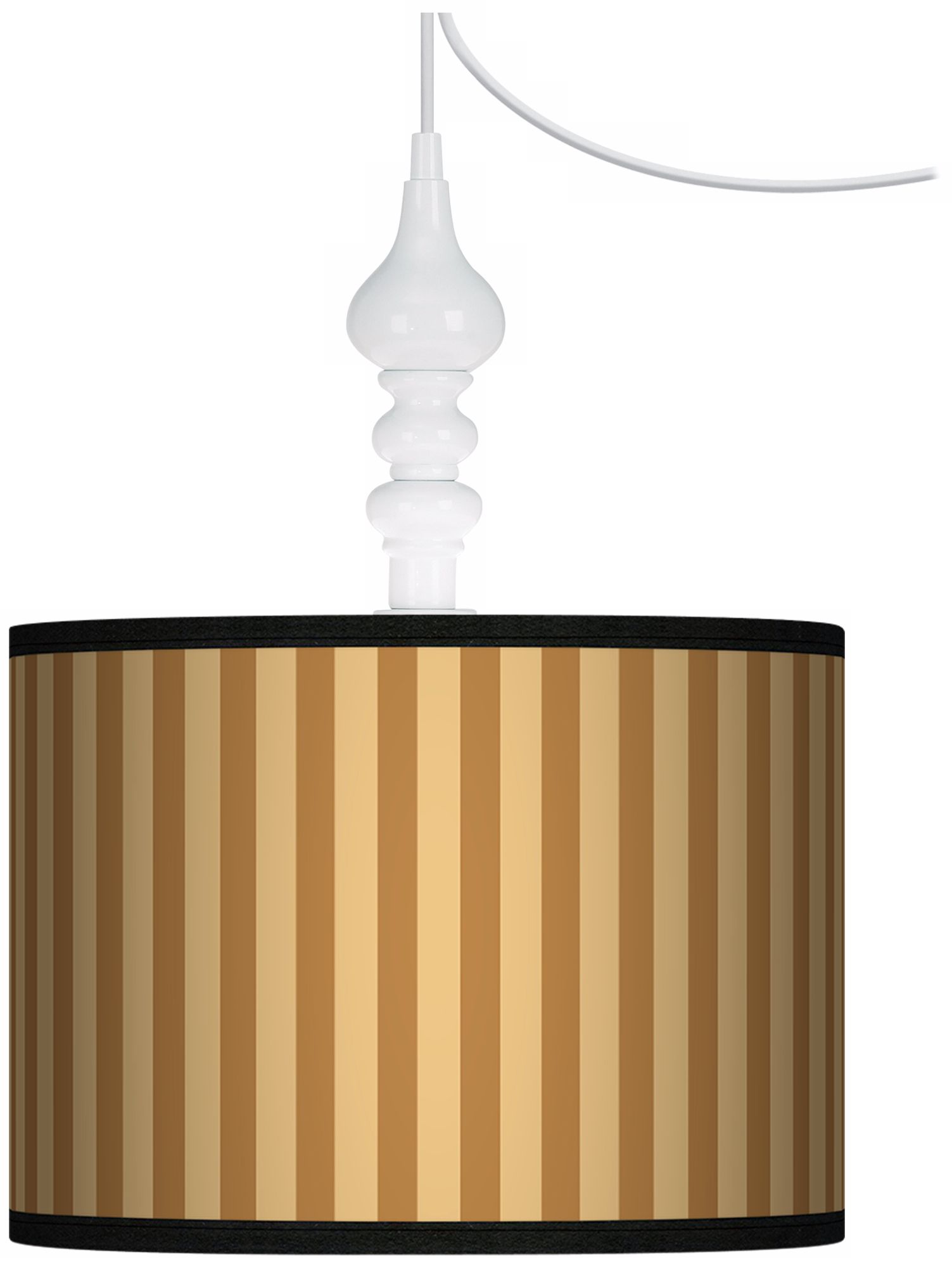 Butterscotch Vertical 13 1/2" Wide White Swag Chandelier