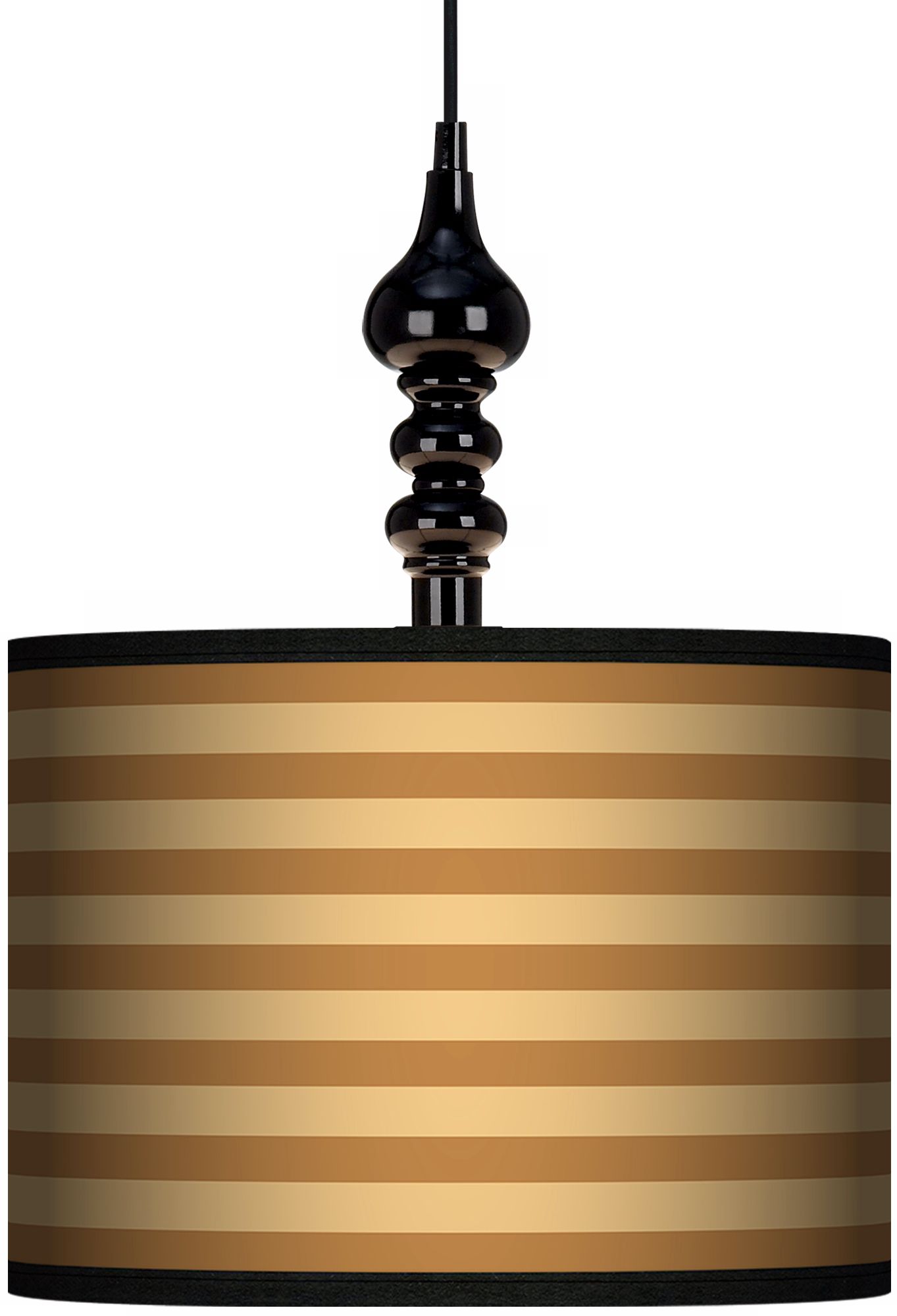 Butterscotch Parallels 13 1/2" Wide Black Swag Chandelier