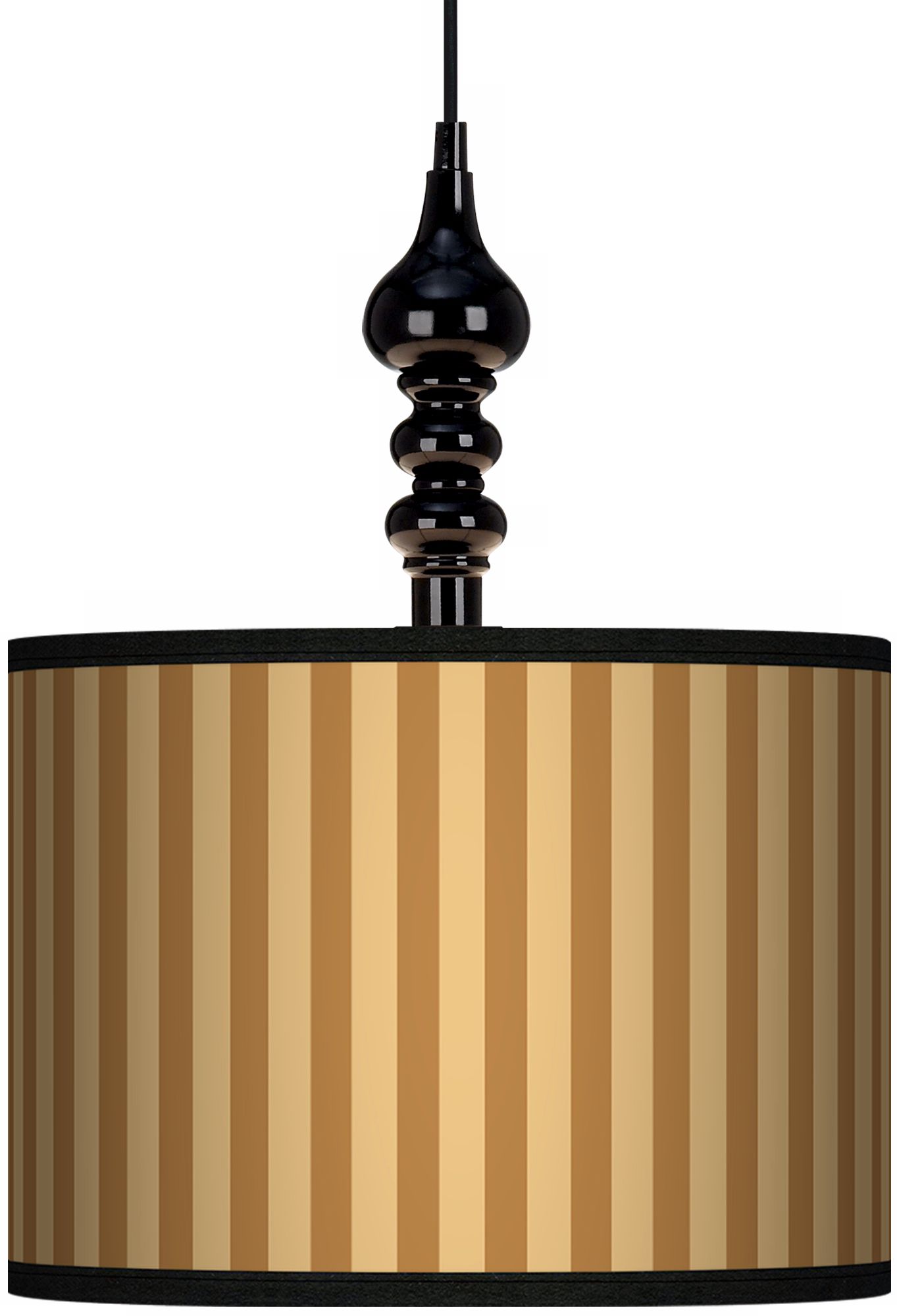 Butterscotch Vertical 13 1/2" Wide Black Swag Chandelier