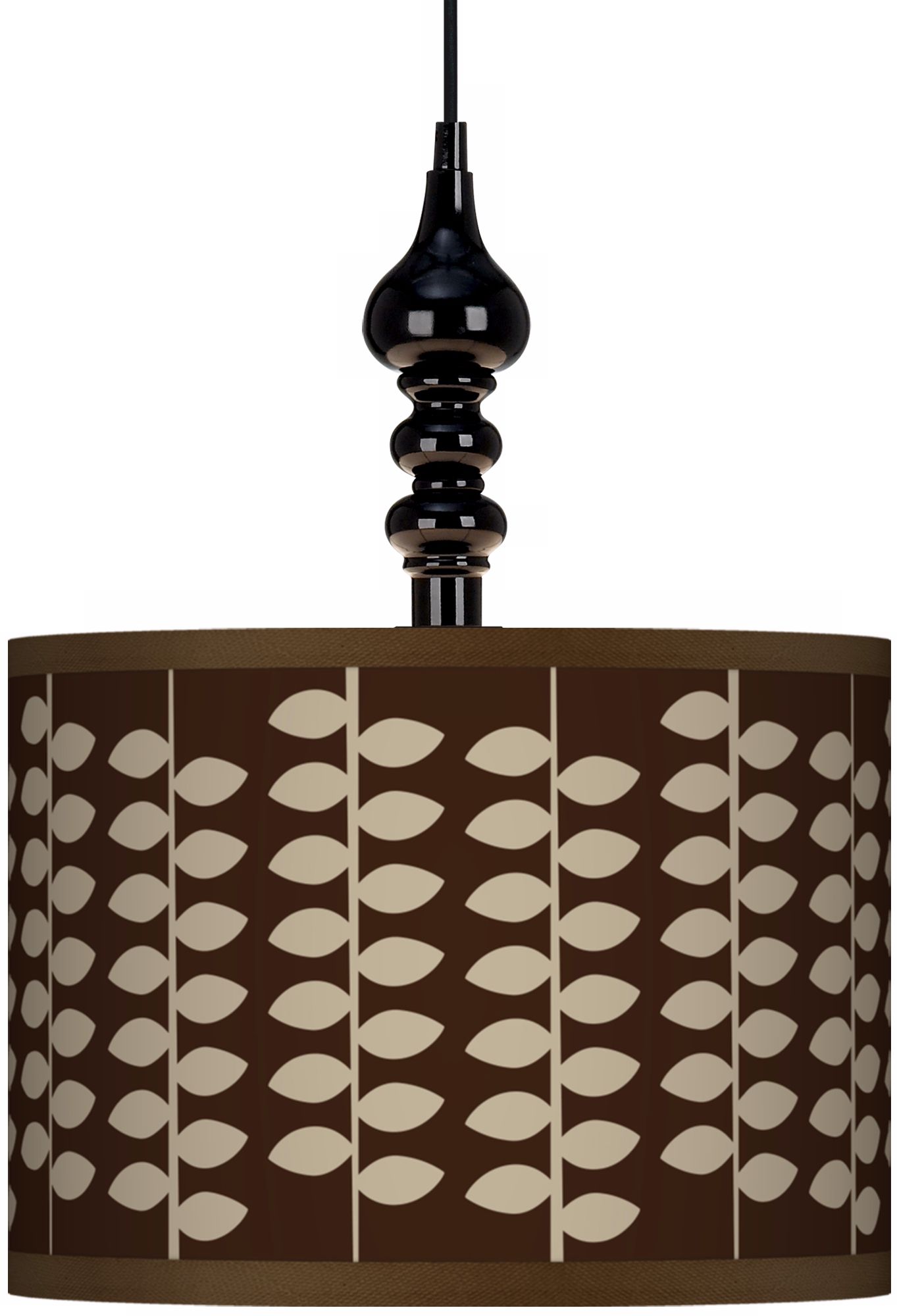 Hi Fi 13 1/2" Wide Black Swag Chandelier