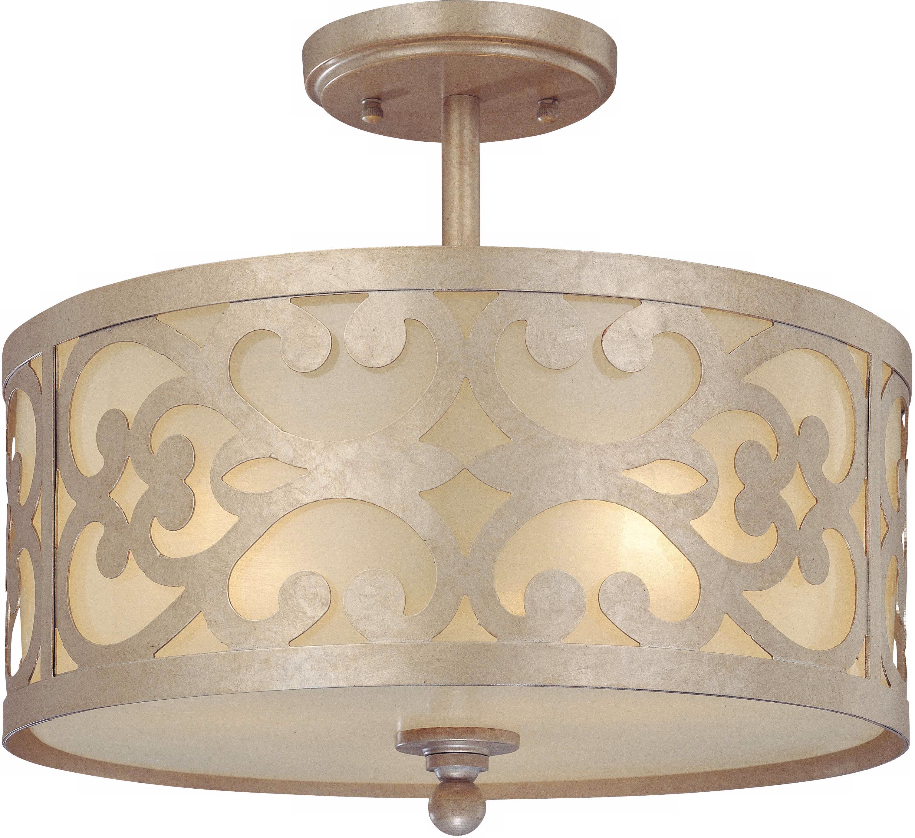Nanti Collection Champagne Silver 14" Wide Ceiling Light