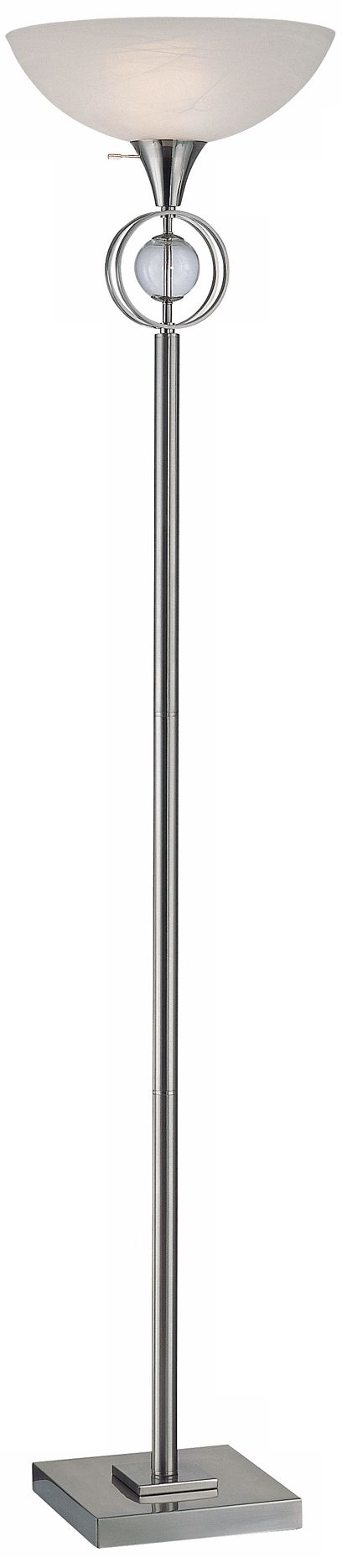 Lite Source Cosimo Frosted Glass Torchiere Floor Lamp