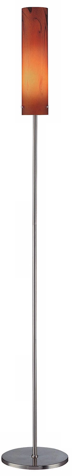 Lite Source Aolani Dark Amber Glass Floor Lamp