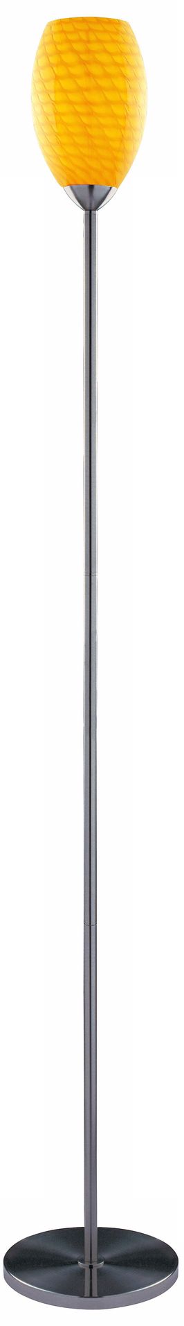 Lite Source Yelena Yellow Art Glass Floor Lamp