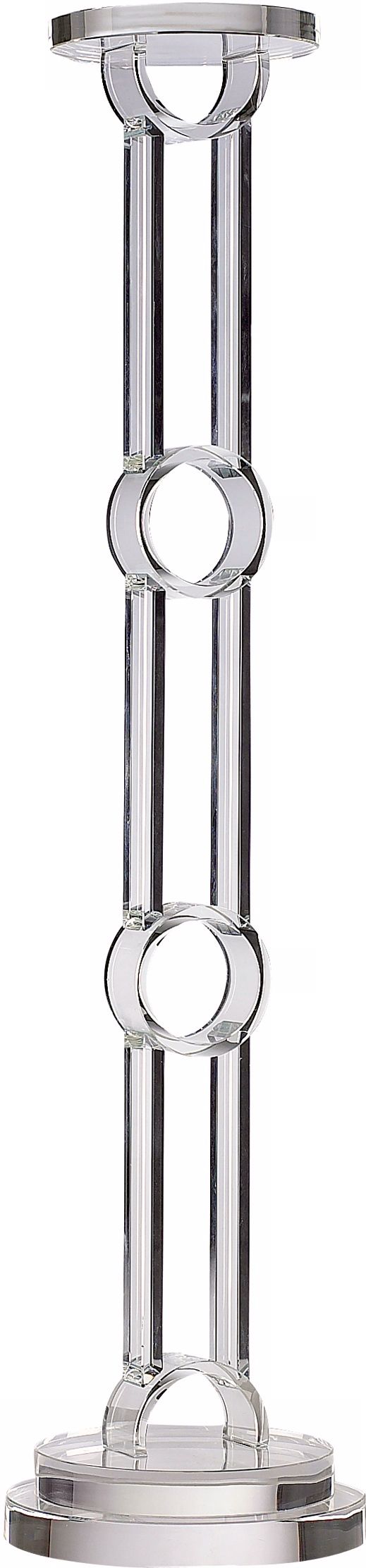 Crystal Circle 20" High Candle Holder