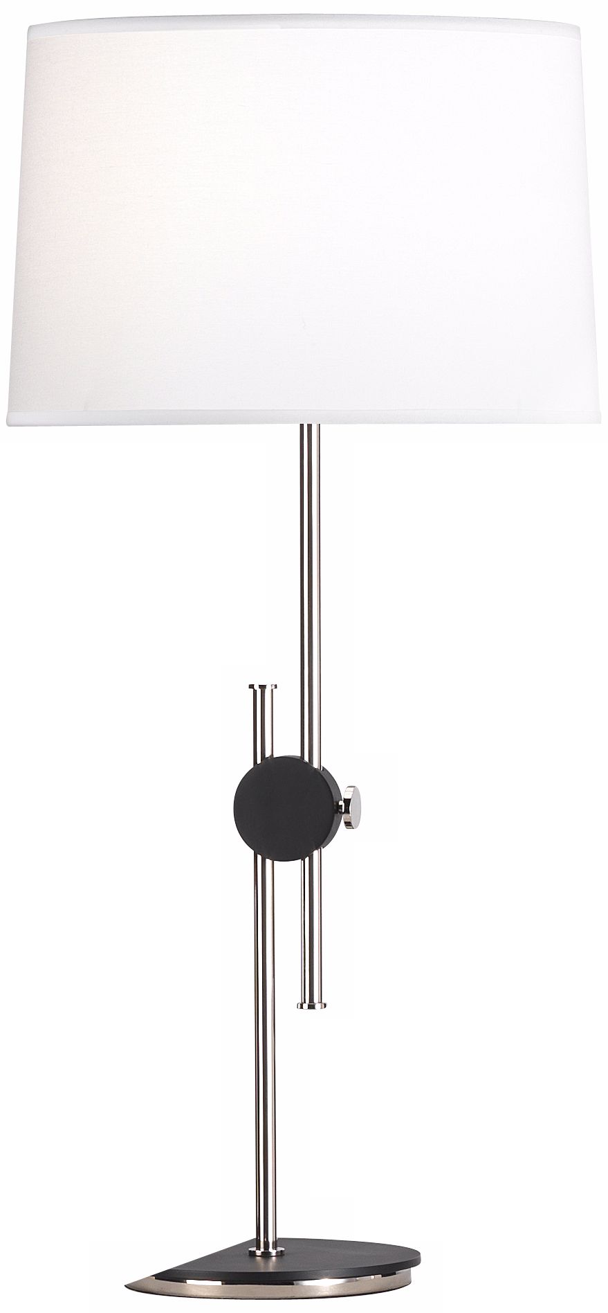 Robert Abbey Spot Brushed Nickel Black Adjustable Table Lamp