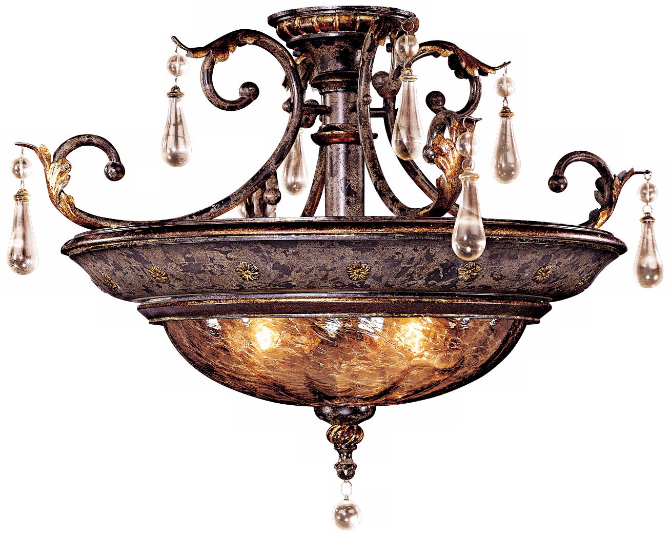 Metropolitan Sanguesa 26 1/2" Wide Semiflush Ceiling Light
