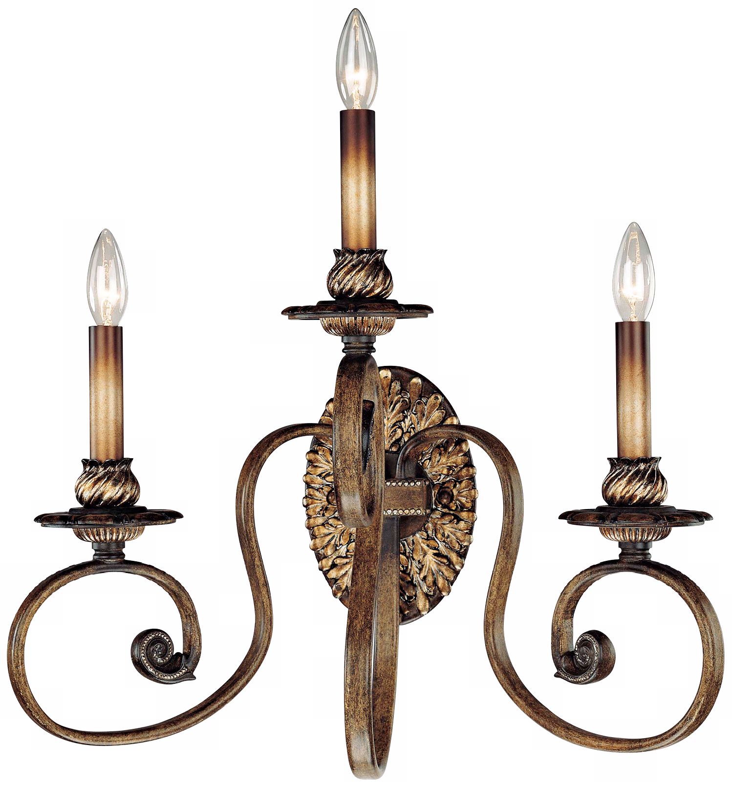 Metropolitan Veranda Crest 3-Light Wall Sconce