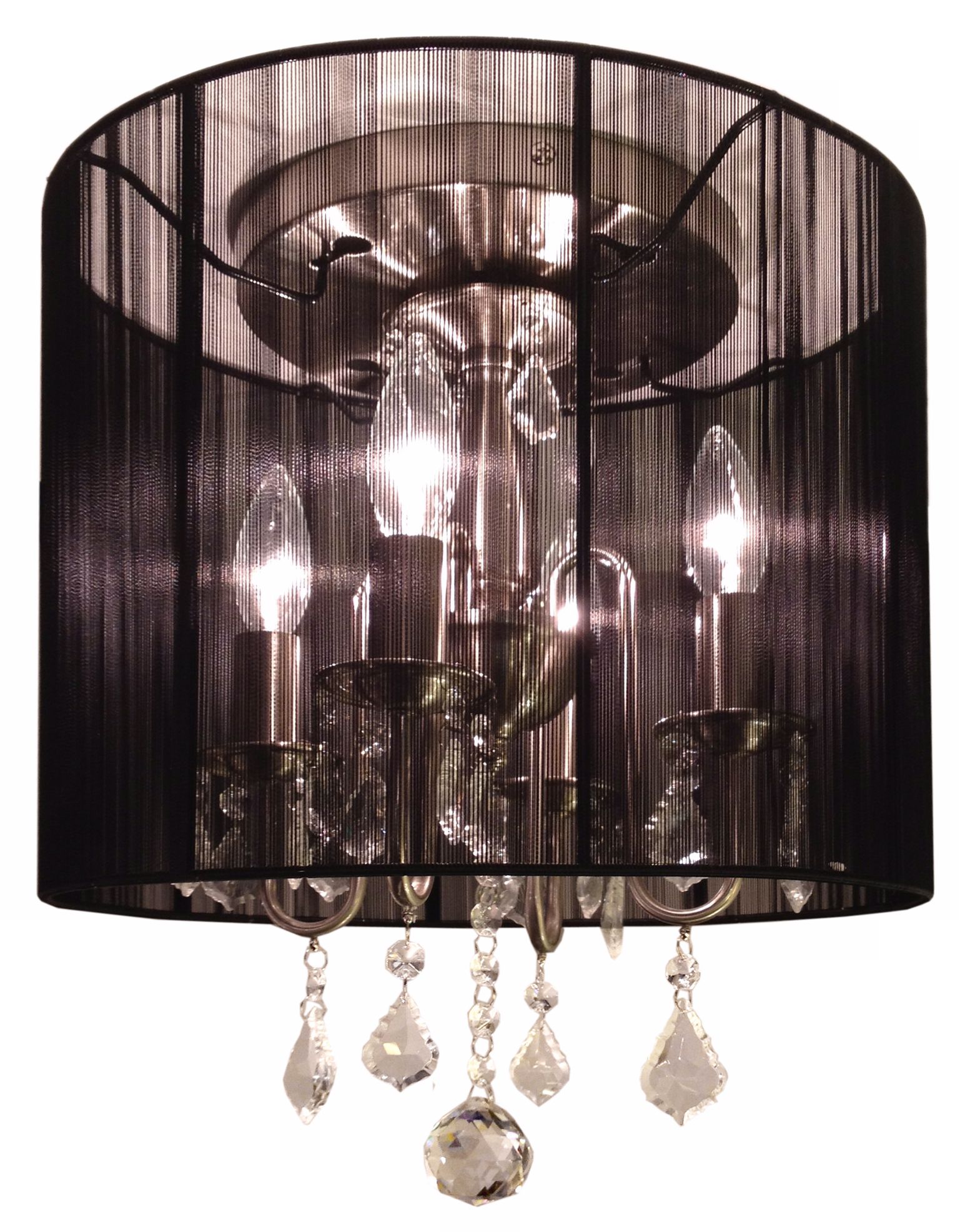 Claremont Collection Black 16" Wide Ceiling Light Fixture