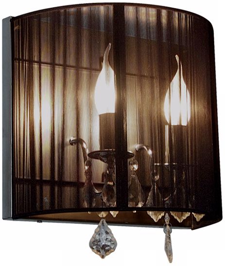 Artcraft Claremont Black 13 1/4" High 2-Light Wall Sconce