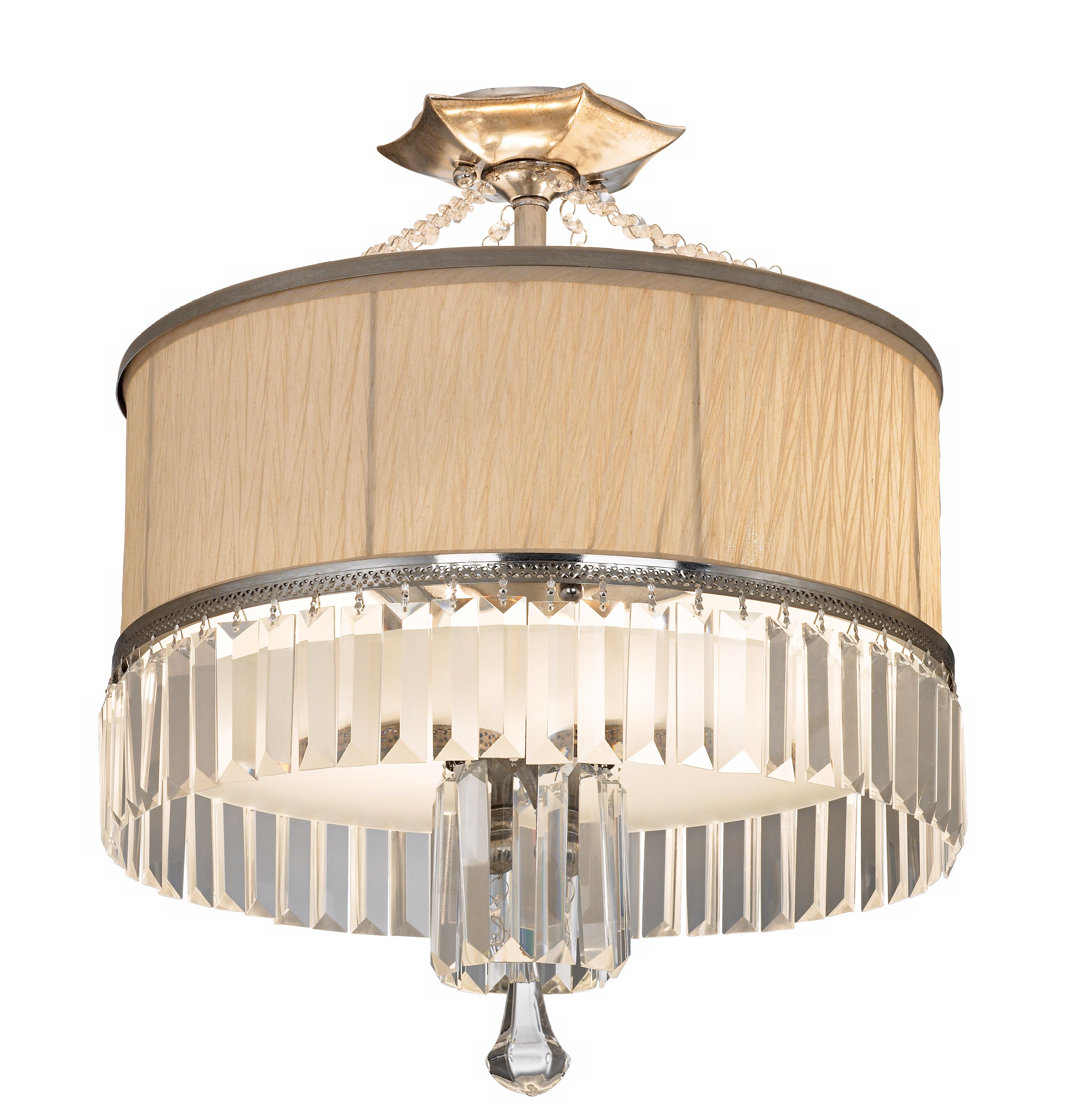Artcraft Newcastle 16 3/4" Wide Crystal Ceiling Light