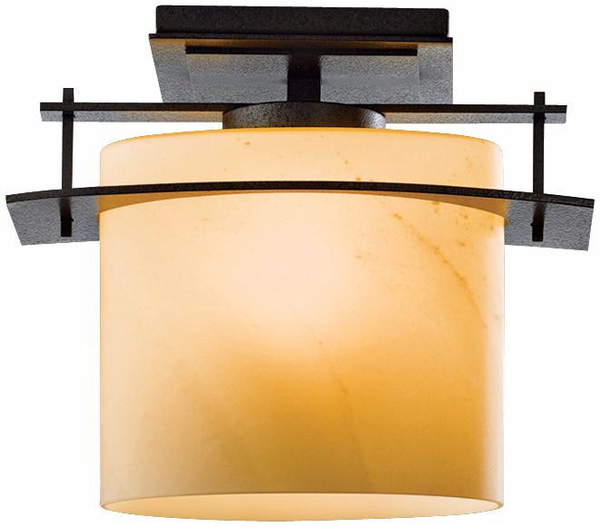 Arc Ellipse Collection Natural Iron 13" Wide Ceiling Light