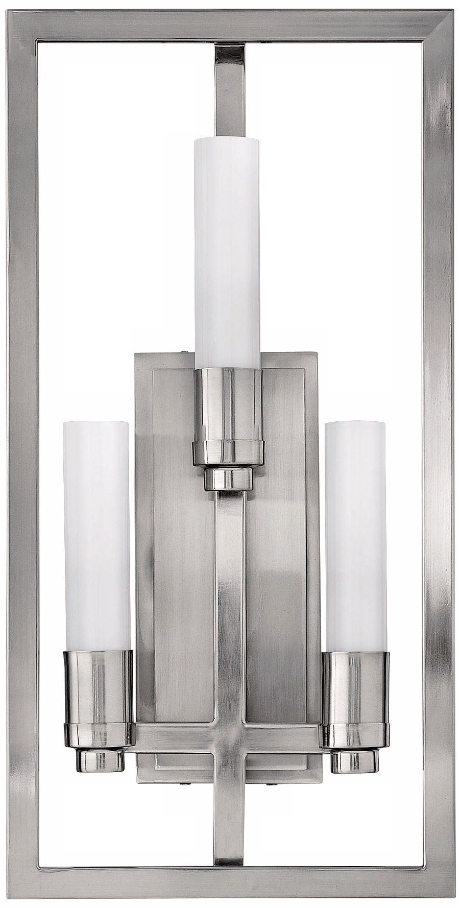 Flair Collection Brushed Steel 21" High Wall Sconce