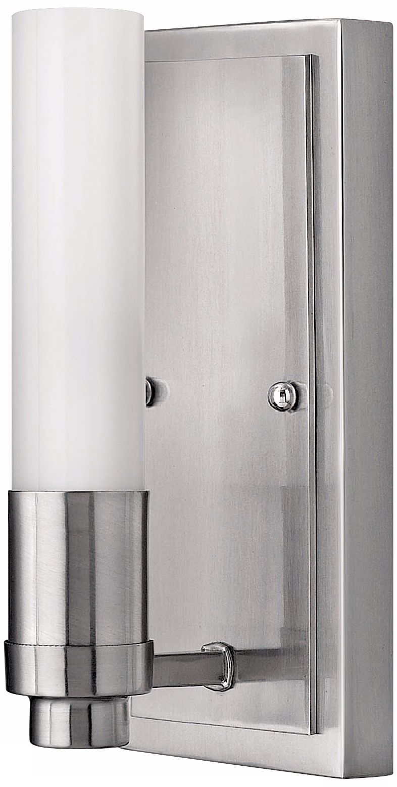 Flair Collection Brushed Steel 8 3/4" High Wall Sconce