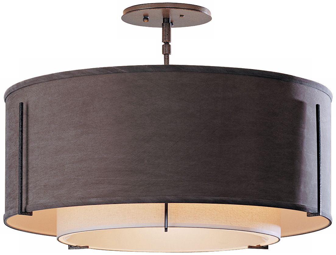 Exos Collection Dual-Shade 23" Wide Ceiling Light